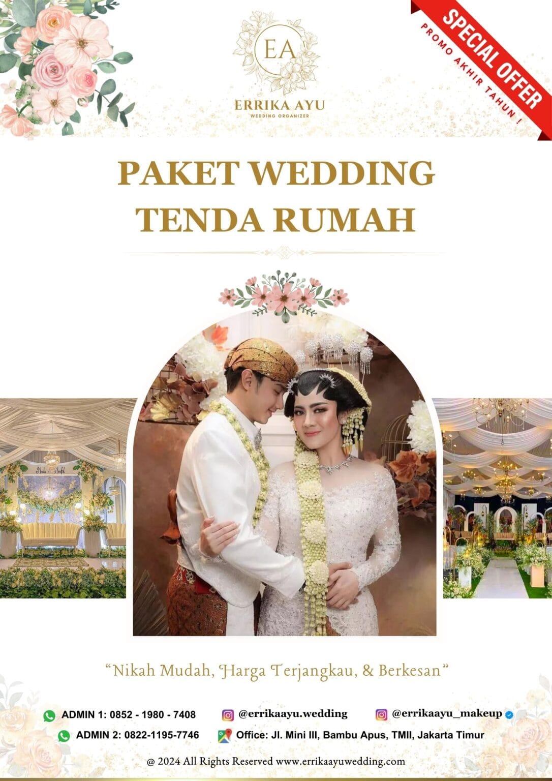 Paket Wedding Tenda Rumah Errika Ayu Wedding