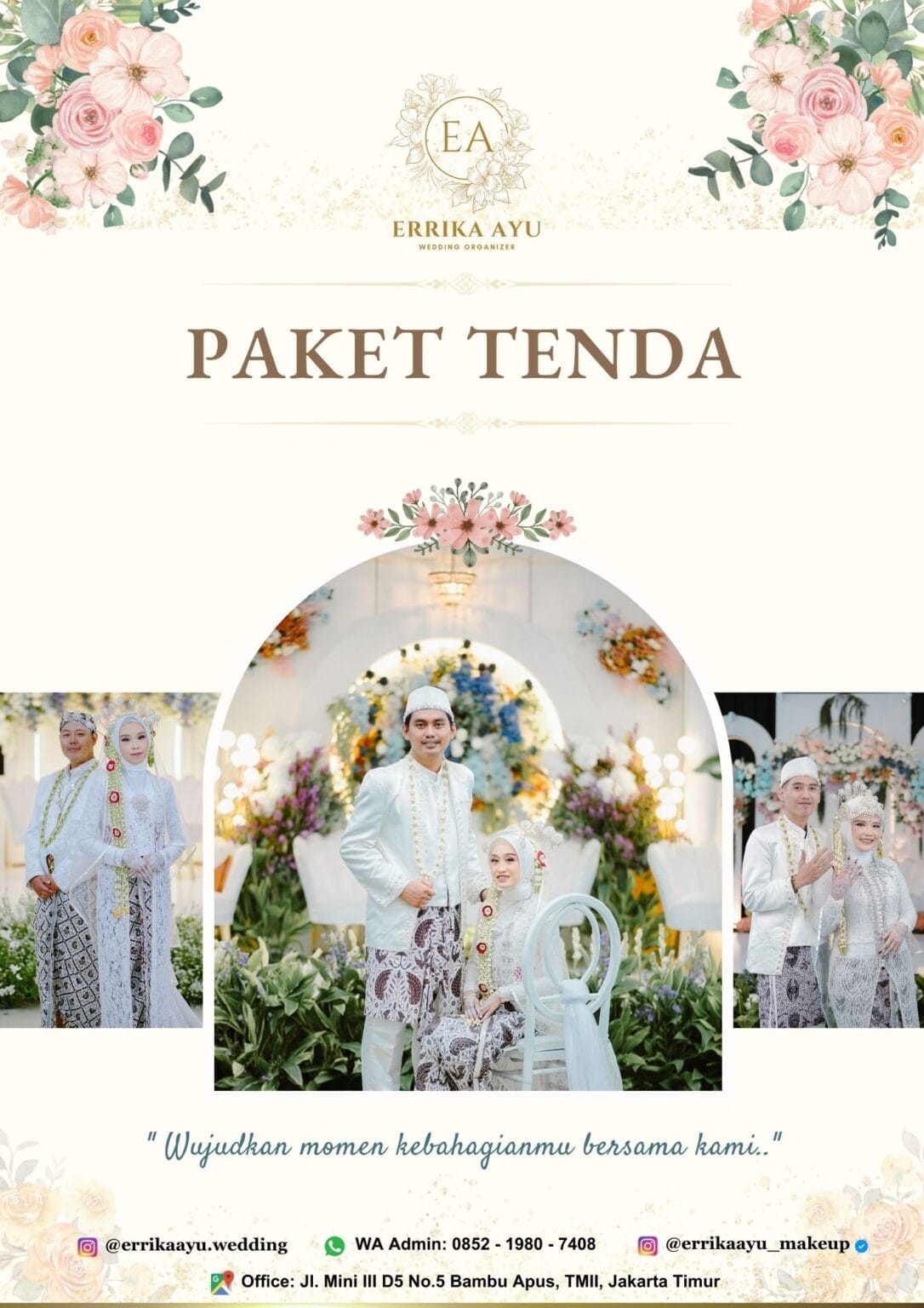 Paket Wedding All In Catering Tenda Non Venue Errika Ayu Wedding