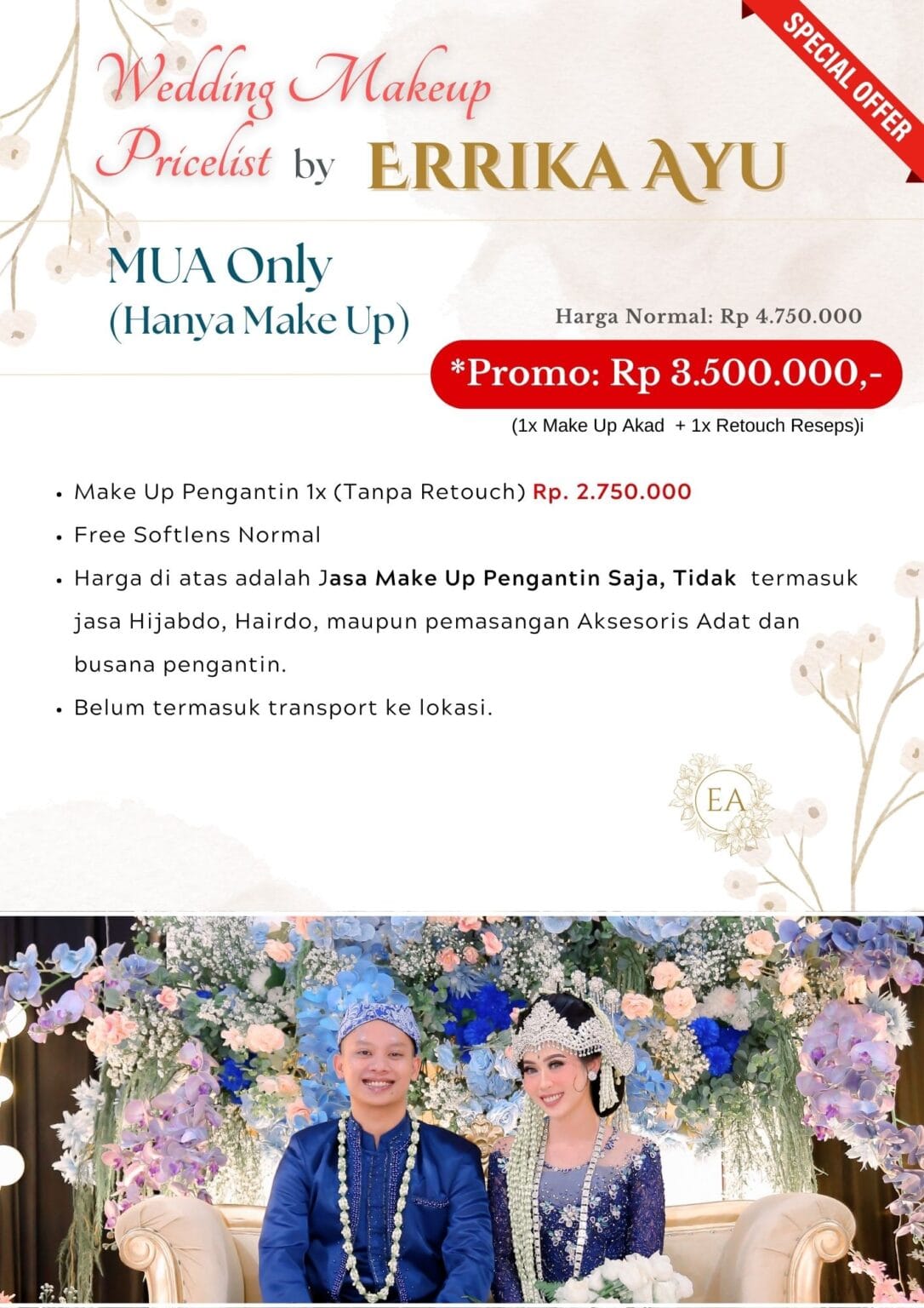 Paket Rias & Busana Errika Ayu Wedding