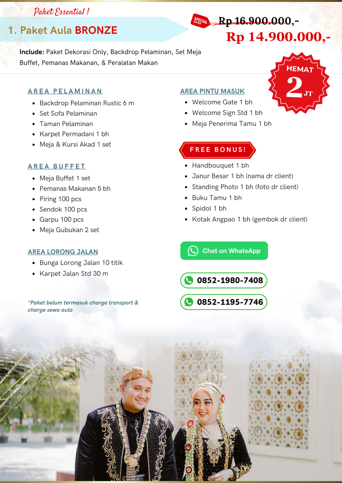 Paket Wedding Aula & Gedung Errika Ayu Wedding