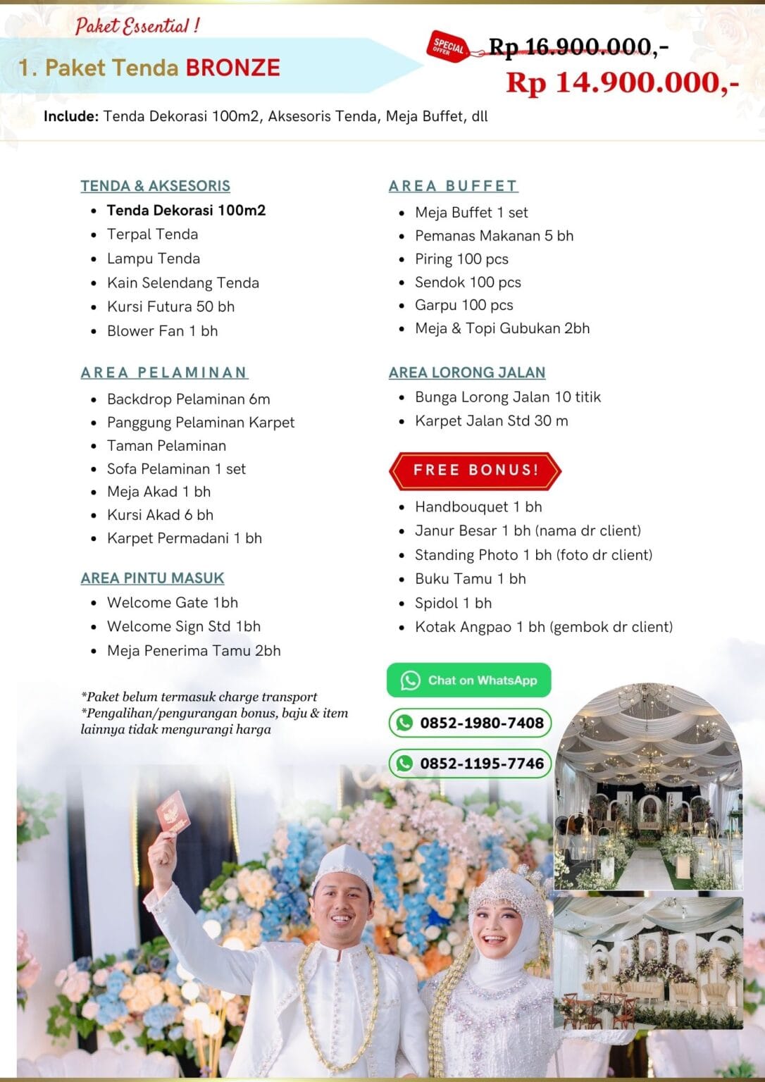 Paket Wedding Tenda Rumah Errika Ayu Wedding