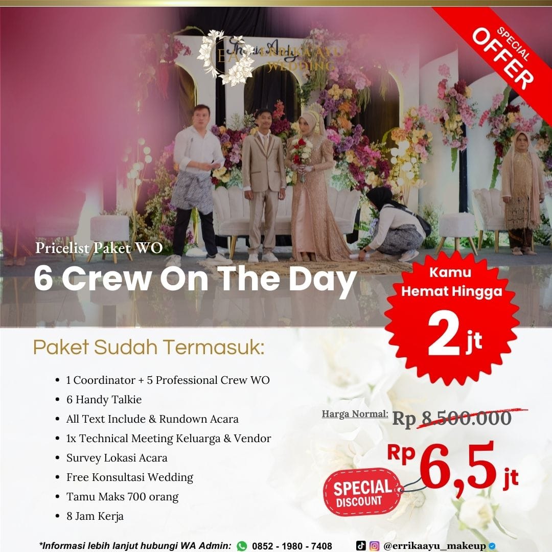 Pricelist Paket Wedding Organizer WO Errika Ayu Wedding