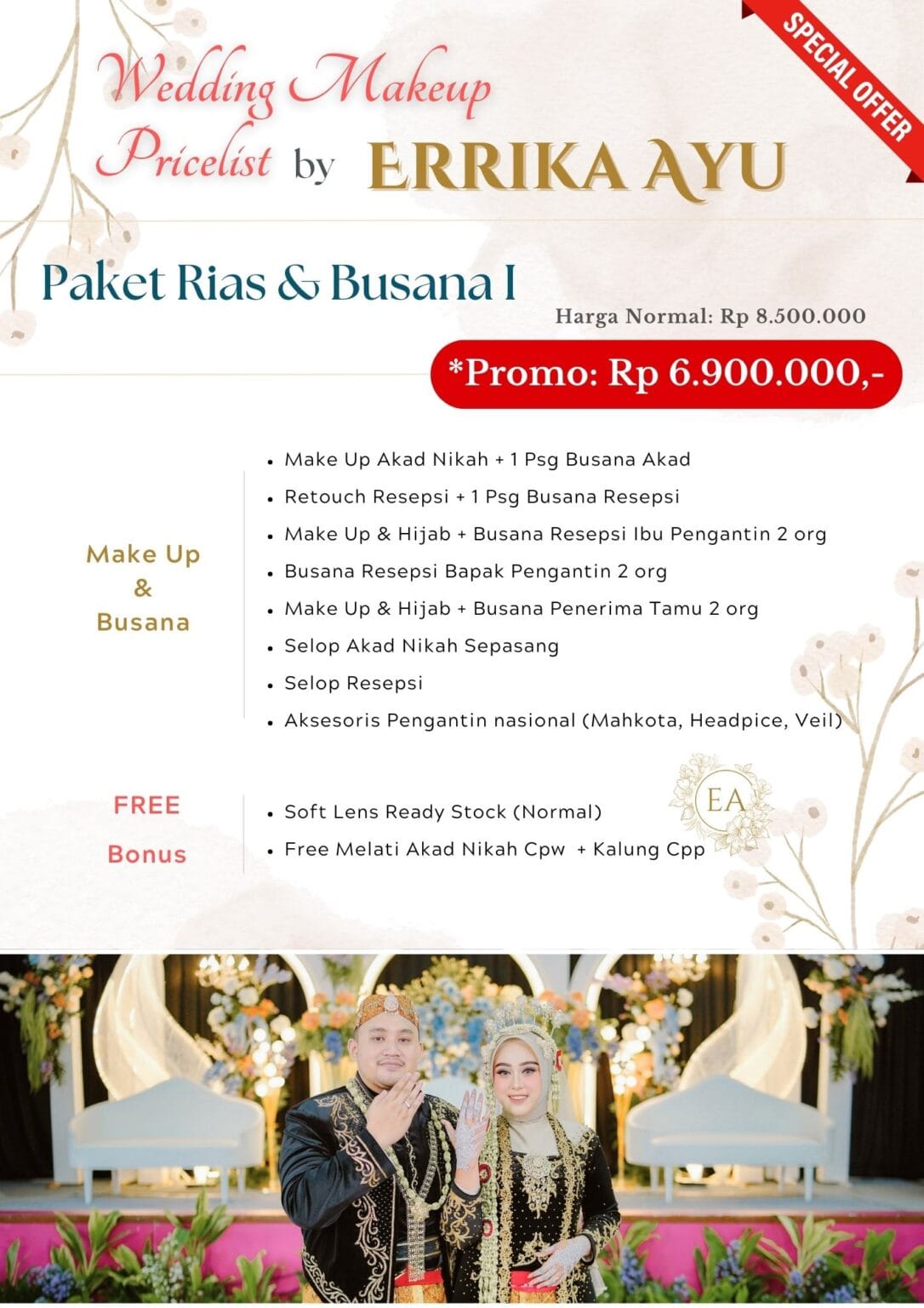 Paket Rias & Busana Errika Ayu Wedding