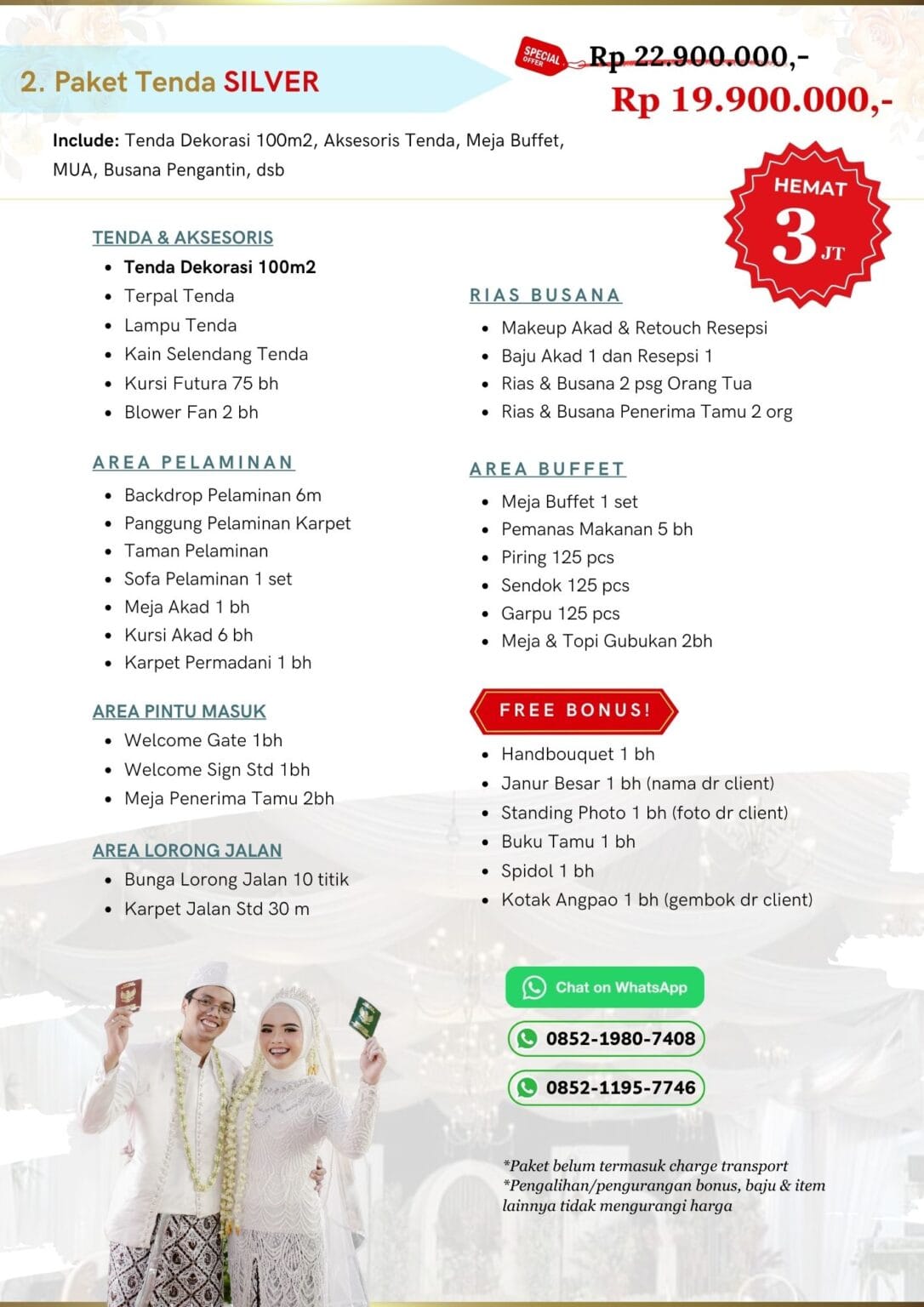 Paket Wedding Tenda Rumah Errika Ayu Wedding