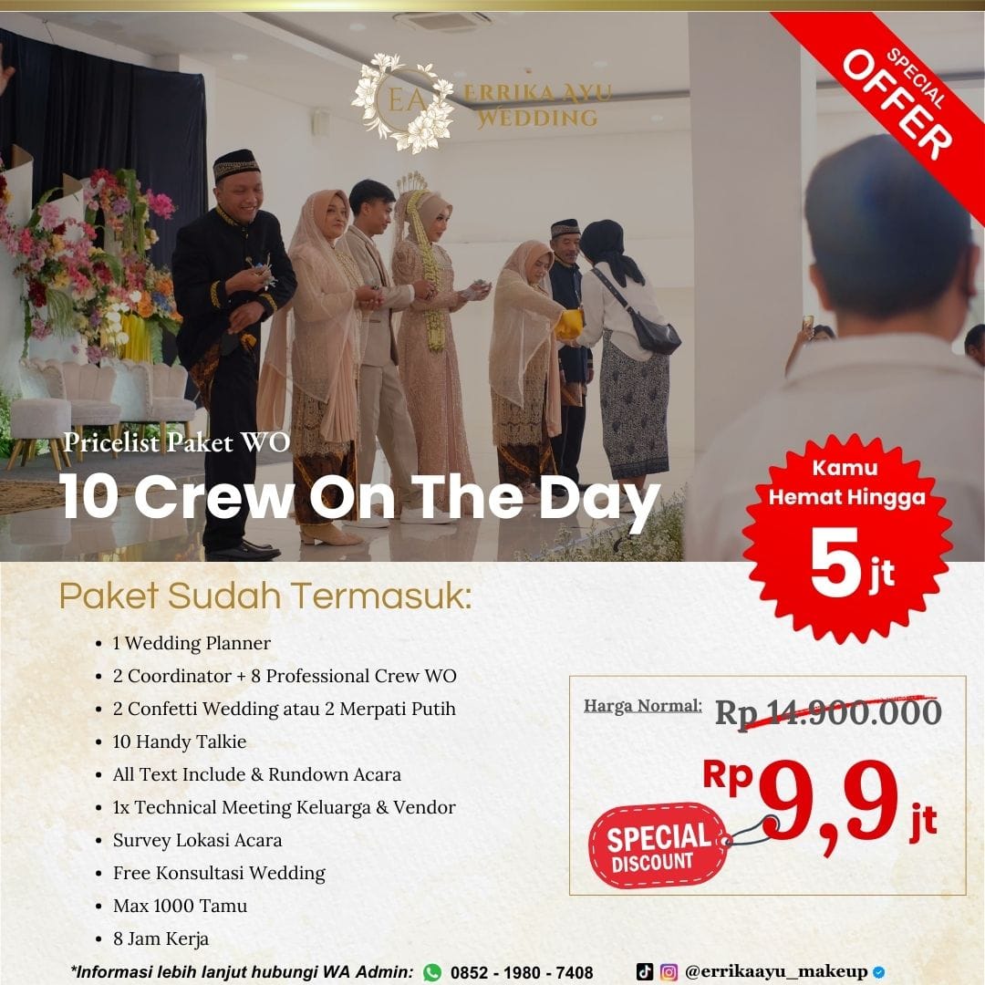 Pricelist Paket Wedding Organizer WO Errika Ayu Wedding