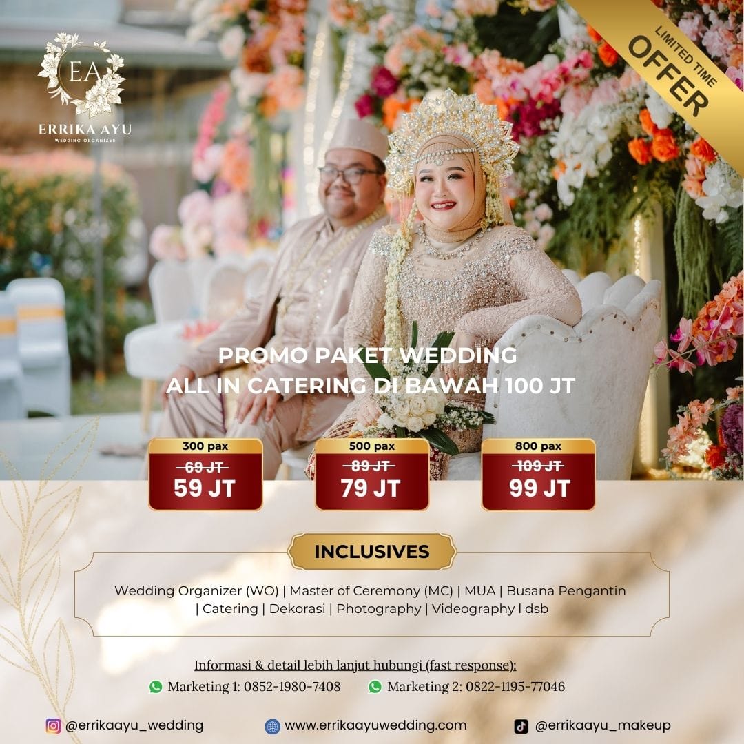 Promo Wedding All In Catering (Non-Venue) Errika Ayu Wedding